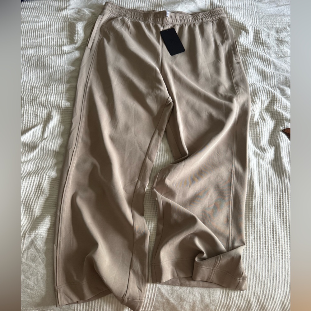 Fabletics Wide Leg Pants in Beige